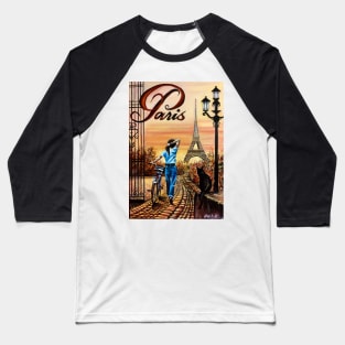 Parisian Pathways Baseball T-Shirt